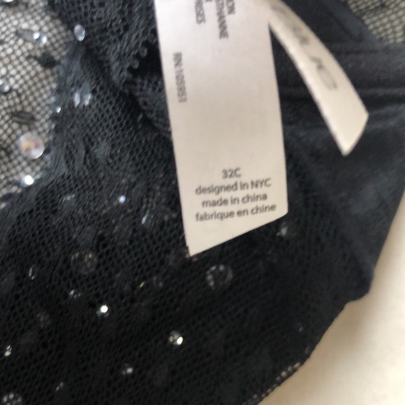 Custom Made Rhinestone Embellished Lace Underwire Longline Bra Size 32C - Picture 13 of 17